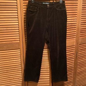 Lauren Ralph Lauren Jean Co. Chocolate Brown Velour Jeans